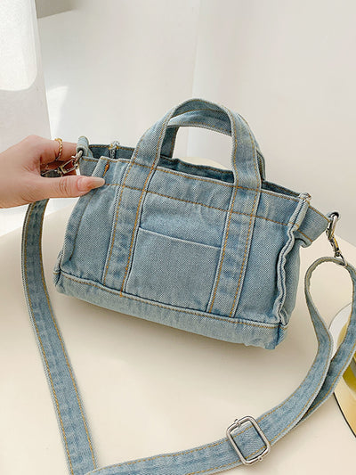 BEAUTIFUL I AM Denim Shoulder Bag