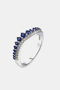 BEAUTIFUL I AM Jewelry Lab-Grown Sapphire 925 Sterling Silver Rings