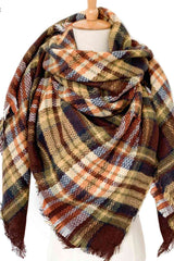 BEAUTIFUL I AM Plaid Imitation Cashmere Scarf