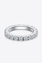 BEAUTIFUL I AM 2.3 Carat Moissanite Jewelry 925 Sterling Silver Eternity Ring