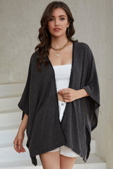 BEAUTIFUL I AM Open Front Dolman Sleeve Cardigan