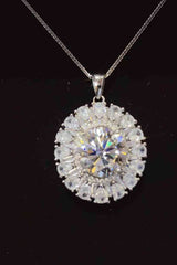 BEAUTIFUL I AM 5 Carat Moissanite Jewelry 925 Sterling Silver Necklace