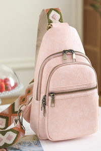 BEAUTIFUL I AM It's Your Time PU Leather Sling Bag