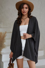 BEAUTIFUL I AM Open Front Dolman Sleeve Cardigan