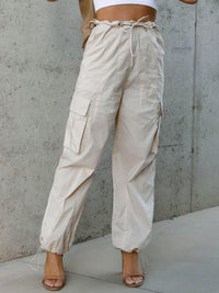 BEAUTIFUL I AM Drawstring Pants with Pockets