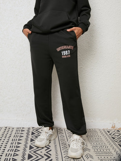 BEAUTIFUL I AM Graphic Hoodie and Sweatpants Jogggers Set