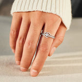 BEAUTIFUL I AM Heart Shape 925 Sterling Silver Jewelry Ring