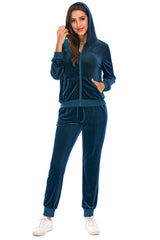 BEAUTIFUL I AM Zip-Up Hooded Jacket and Pants Set