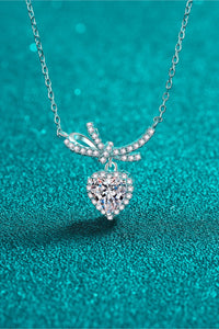 BEAUTIFUL I AM 1 Carat Moissanite Jewelry Heart Pendant Necklace