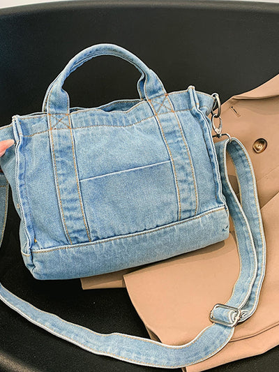 BEAUTIFUL I AM Denim Shoulder Bag