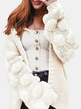 BEAUTIFUL I AM Open Front Long Sleeve Cardigan