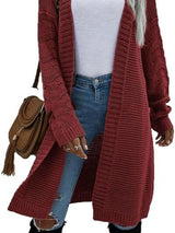 BEAUTIFUL I AM Open Front Long Sleeve Cardigan