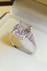 BEAUTIFUL I AM 5 Carat Moissanite Jewelry 925 Sterling Silver Ring