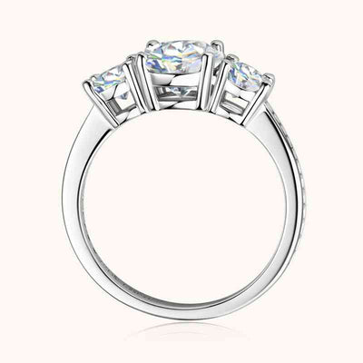 BEAUTIFUL I AM 3 Carat Moissanite 925 Sterling Silver Ring Jewelry