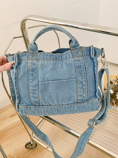 BEAUTIFUL I AM Denim Shoulder Bag