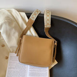 BEAUTIFUL I AM Small PU Leather Crossbody Bag