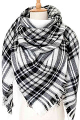 BEAUTIFUL I AM Plaid Imitation Cashmere Scarf