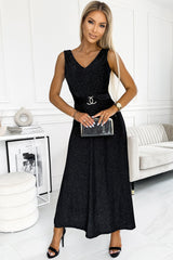 BEAUTIFUL I AM V-Neck Sleeveless Maxi Dress