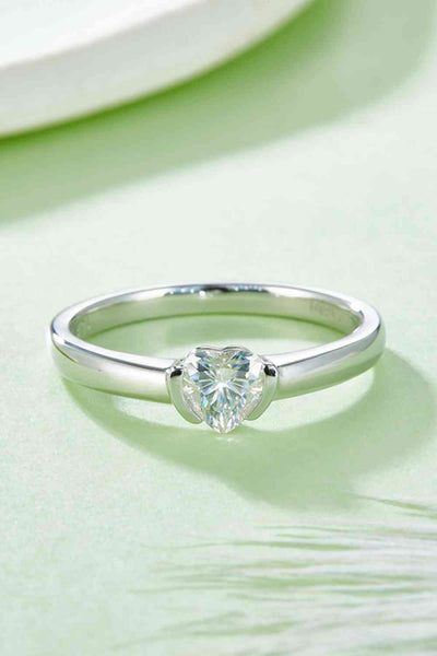 BEAUTIFUL I AM Moissanite 925 Sterling Silver Jewelry Solitaire Ring