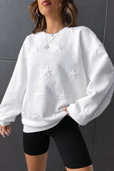 BEAUTIFUL I AM Star Lantern Sleeve Dropped Shoulder Sweatshirt