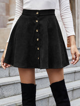 BEAUTIFUL I AM Button-Up Skirt Dress