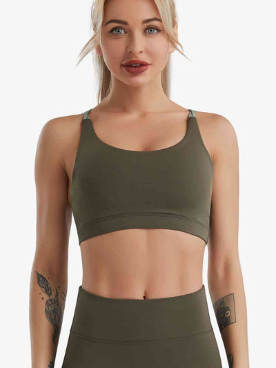 BEAUTIFUL I AM Crisscross Sports Bra