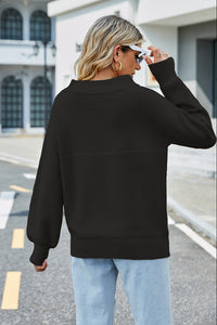 BEAUTIFUL I AM Long Sleeve Ribbed Trim Sweater