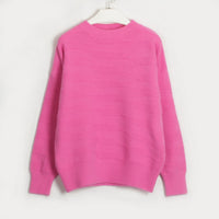 BEAUTIFUL I AM Round Neck Dropped Shoulder Sweater