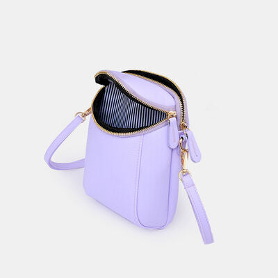 BEAUTIFUL I AM Small PU Leather Crossbody Bag