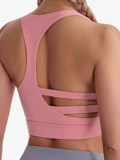 BEAUTIFUL I AM Cutout Sports Bra