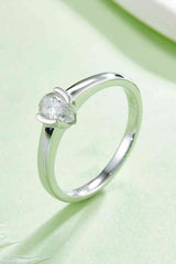 BEAUTIFUL I AM Moissanite 925 Sterling Silver Jewelry Solitaire Ring