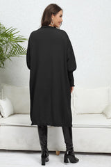 BEAUTIFUL I AM Open Front Dropped Shoulder Cardigan