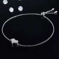 BEAUTIFUL I AM Moissanite Jewelry 925 Sterling Silver Heart Bracelet