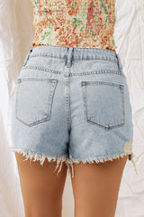 BEAUTIFUL I AM Distressed Denim Shorts