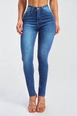 BEAUTIFUL I AM Button Fly Skinny Jeans