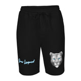 ETERNAL DIVINE APPAREL SNOW LEOPARD Men's Fleece Shorts