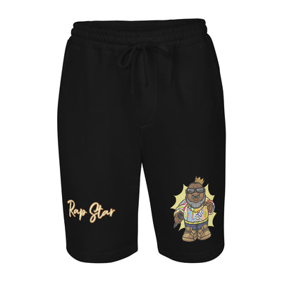 EG3BEATS CARTOON RAP STAR Men's Fleece Shorts