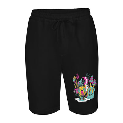 EG3BEATS LET'S EAT Men's Fleece Shorts