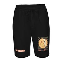 EG3BEATS I'M BROKEN Men's Fleece Shorts