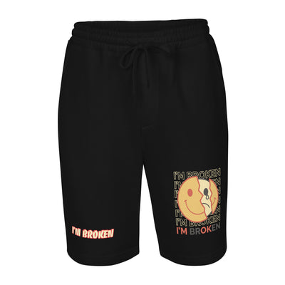 EG3BEATS I'M BROKEN Men's Fleece Shorts