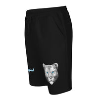 ETERNAL DIVINE APPAREL SNOW LEOPARD Men's Fleece Shorts