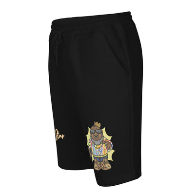 EG3BEATS CARTOON RAP STAR Men's Fleece Shorts