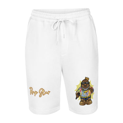 EG3BEATS CARTOON RAP STAR Men's Fleece Shorts