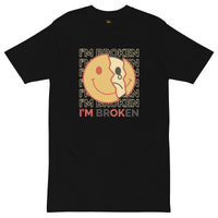 EG3BEATS I'M BROKEN Men’s Premium Heavyweight T-Shirt