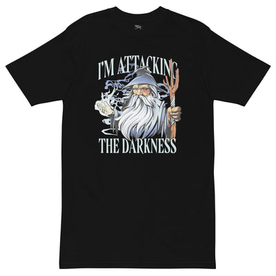 ETERNAL DIVINE APPAREL ATTACKING THE DARKNESS Men’s Premium Heavyweight T-Shirt