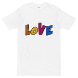 EG3BEATS LOVE LOVE Men’s Premium Heavyweight T-Shirt