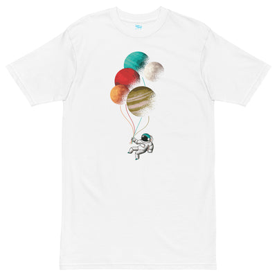 ETERNAL DIVINE APPAREL ASTRONAUT BALLOON Men’s Premium Heavyweight T-Shirt