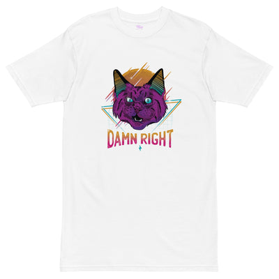 EG3BEATS DAMN RIGHT Men’s Premium Heavyweight T-Shirt