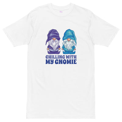 EG3BEATS CHILLING WITH MY GNOMIE Men’s Premium Heavyweight T-Shirt