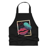 BEAUTIFUL I AM KISS THE CHEF Organic Cotton Apron Cook Wear